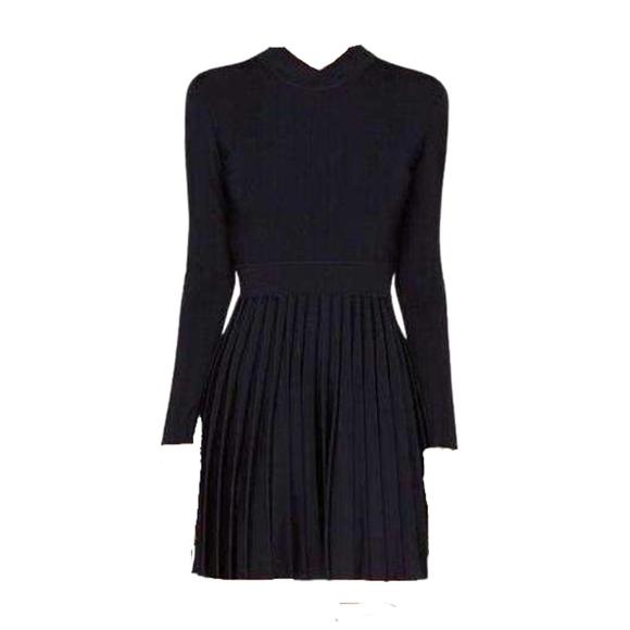 Balmain - Ribbed Stretch Knit Mini Dress - FR 38